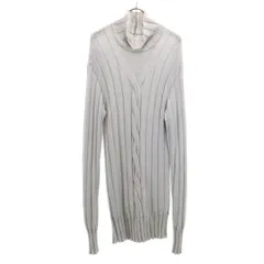 ARMANI アルマーニ イタリア製 ウール 長袖 ハイネック セーター 50 グレー COLLEZIONI ニット メンズ 古着