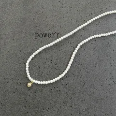 ゴールド　金　パール　ちびパール　ネックレス アクセサリー　上品　ビーズ　華奢