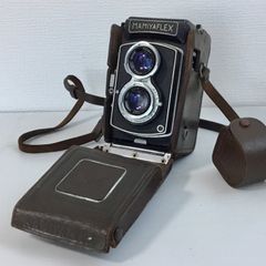 レア・ヴィンテージMANANFLEX 二眼レフカメラ1950年代F-1:3.5 - メルカリ