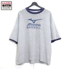 00s MIZUNO DELTA ベースボール 野球 リンガーＴシャツ メンズ 表記XLサイズ