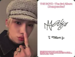 【中古】コレクションカード(男性) THE BOYZ/ニュー(NEW)/裏面白・印刷サイン・メッセージ入り/CD「Unexpected」(Photobook/Breakthrough Ver.)封入セルフィーフォトカード