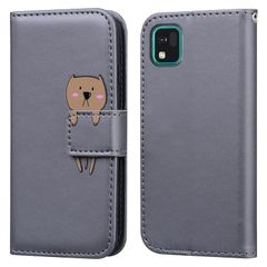 TEDTIKJT かんたんスマホ 3 A205KC カバー 手帳型 かんたんスマホ3 カバー 手帳型 a205kc カバー かんたんスマホ3 通用ケース スマホケース スムーズなPU レザー 財布型 落下防止 耐衝撃 全面保護 内蔵マグネット 携帯カバー  0