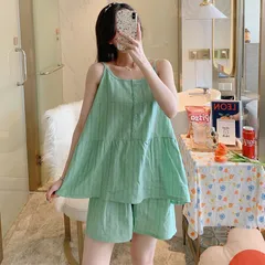 パジャマ レディース 2点セット ルームウェア 半袖 Ｔシャツ パンツ ハーフパンツ 長ズボン 上下セット セットアップ ゆったり 可愛い 女性 寝間着 部屋着 セット 寝巻き 柔らか プレゼント カジュアル 韓国風 春 夏 秋 WGp3227