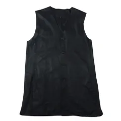 ISAMUKATAYAMA BACKLASH イサムカタヤマバックラッシュ 1743-06 インディアンゴート レザー Wフェイス ロングベスト ブラック系 M【中古】のサムネイル