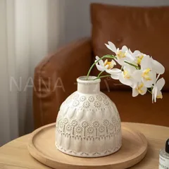 花入　フラワーベース　ミッドセンチュリー   ポストモダン　陶芸　花瓶　手作り アートベース ART VASE ミッドセンチュリー 北欧 ヨーロッパ