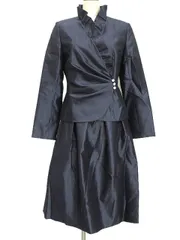 ※HANAE MORIハナエモリ　スカートスーツ9M※ ハナエモリ HANAE MORI ストライプ スーツ セットアップ