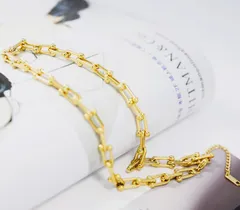 クーポンあり人気上昇中　ネックレス U型ネックレス 鎖 ネックレス レディース チェーン サージカルステンレス 316L ステンレス シルバー ゴールド 18金 k18 仕上げ ニッケルフリー 金属アレルギー U字型アクセサリー 鎖ネックレス　r-00046