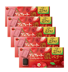 【7月～９月冷蔵便配送】ブルボン アルフォート ミニチョコレート 濃ベリー (60g) × 5個 合計300g