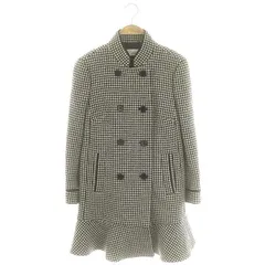 レッド ヴァレンティノ RED VALENTINO ダブルコート アウター フレア 千鳥柄 ウール F 黒 ブラック 白 ホワイト /YQ ■OSのサムネイル