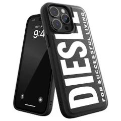 （ディーゼル デザイン iPhone FW22 14 ロゴ Pro ブランド Max おしゃれ カバー iPhone14ProMaxケース ブラック/ホワイト） DIESEL