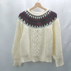 ◇ ⊇ Cutie Blonde キューティーブロンド 長袖 ニット サイズM ホワイト レディース E  【1503050021838】