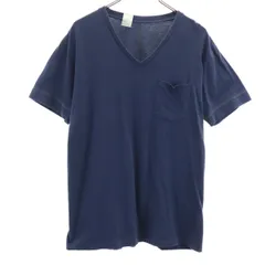 エヌハリウッド 日本製 半袖 Vネック Tシャツ 43 ネイビー N.HOOLYWOOD ポケT メンズ 古着 【240322】 メール便可