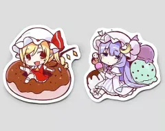 【中古】同人アクセサリー・小物系 【東方Project】フラン＆パチュリーマグネットステッカー(玉之けだま) C91/毛玉牛乳