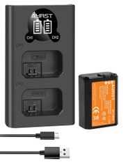 ソニー SONY NP-FW50 互換品 大容量 充電池 １個 + USB デュアル バッテリー 充電器（BC-TRW 対応） 新品・未使用品