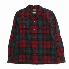 LEVIS WOOLRICH リーバイス ウールリッチ 90s フランネルジャケット タータンチェック レッド グリーン サイズM メンズ 【中古】