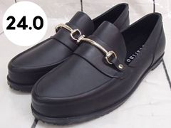 【モードエジャコモ カリーノ】CAWV42307 レディース ローファー 防水 雨の日対応 ブラック 24㎝ 250210W004