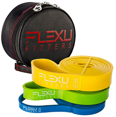 FLEXU Fitters プロのプルアップアシスタンスバンド3本セット