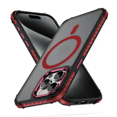 iPhone 15 pro ケース iphone ケース iPhone 15 pro ケース スマホカバー マット半透明 マグネット搭載 ワイヤレス充電 耐衝撃 指紋防止 滑り止め 米軍MIL規格・Magsafe対応 アイフォン15 pro 用カバー インチ