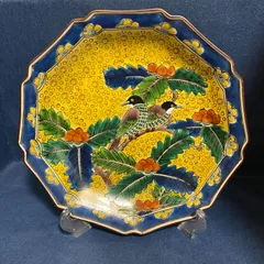 古久谷　大皿 楽天市場】九谷焼 大皿（径 32cm） 古九谷風（和食器 おしゃれ