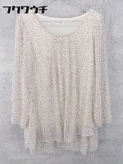 ◇ a.v.v standard アーヴェヴェ スタンダード 花柄 フラワー 長袖 ミニ チュニック ワンピース サイズ38 マルチ レディース 【中古】 【1002801092559】