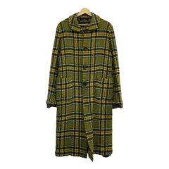 美品✨ トリココムデギャルソン 丸襟 ウール チェック ロングコート 2025年最新】tricot COMME des GARCONS レディース ロングコート