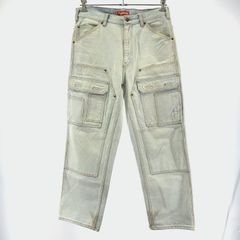 【中古】Supreme Double Knee Denim Utility Pant サイズ30 washed blue　※汚れあり シュプリーム ウォッシュドブルー ダブルニーデニムユーティリティパンツ[19]のサムネイル