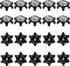 ゴルフシューズ スパイク20個入れ ソフトスパイク鋲 ゴルフシューズ用 ゴルフシューズ靴鋲 ゴルフクリート 固定 滑り止め チャンプ  スティンガー トライロック 交換用 付替 黒