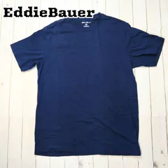 EddieBauer/エディバウアー 半袖Tシャツ 無地 M ネイビー