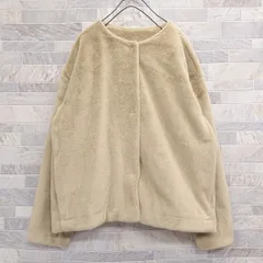 UNIQLO スムースヤーンフリースノーカラージャケット 02581