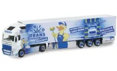 ミニカー herpa トレーラー セット herpa Cars&Trucks 1/50 ボルボ FH Gl. XL 冷蔵ボックスセミ