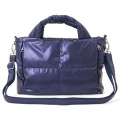 LeSportsac PUFFY MINI SATCHEL 2way ネイビー - メルカリ