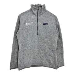 patagonia パタゴニア ハーフジップ フリースジャケット アウトドア ライトグレー(メンズ M)中古 古着 U4658