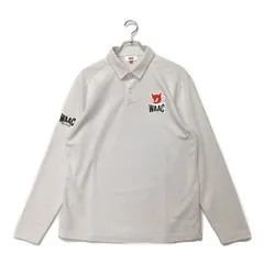 中古 メンズ ワック WAAC 長袖ポロシャツ 3(L) 白 ホワイト
