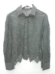 ◇ Θ BONLECILL ボンルシール 長袖 シャツ ブラウス サイズF ブラック レディース P  【1410160013816】