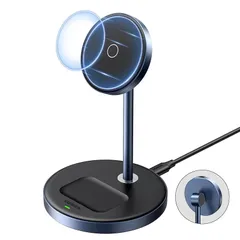 【在庫セール】UGREEN 2 in 1 magsafe対応 ワイヤレス充電器 最大15W/7.5W/5W急速充電 2台同時充電可能 マグセーフ スタンド型 iPhone用 7.5W 14/13/ 12/ mini/Pro/Pro Max, AirPods