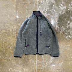 PATAGONIA BABY RETRO CARDIGAN USA KHAKI 穴あり UT-0628-07
