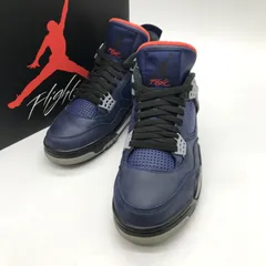 Nike ナイキ スニーカー Air Jordan 4 Retro WNTR  CQ9597-401エアジョーダン4 レトロ WNTR 箱付 27.5cm ネイビー 靴 B14655◆