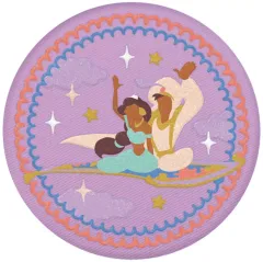 【中古】食玩 雑貨 12.アラジン 「Disney Characters 刺繍缶バッジビスケット」