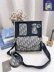 ギフトボックス包装！超お得なセット 麻雀バッグ＋リップバッグ＋財布