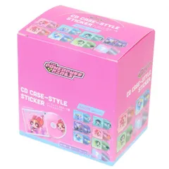 パワーパフガールズ ダイカットシール シークレットCDケース風アクリルステッカー 全8種 8個入セット ティーズファクトリー コレクション雑貨 まとめ買い キャラクター グッズ 