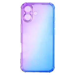 iPhone17 ケース グラデーション 耐衝撃 ソフト ケース 【Color】パープル・ブルー