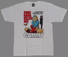 【中古】Tシャツ キャミィ Tシャツ ホワイト XLサイズ 「ストリートファイターZERO3」 BACKDROP GAMEMONSTERグッズ
