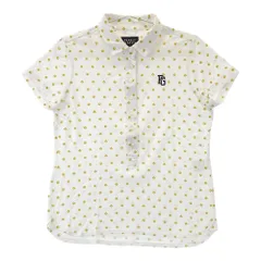 サイズ：0 PEARLY GATES パーリーゲイツ  半袖ポロシャツ ニコちゃん 総柄 ホワイト系 [240101468046] ゴルフウェア レディース ストスト