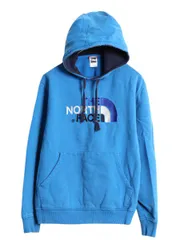 【お得なクーポン配布中!】 ノースフェイス ロゴ 刺繍 スウェット フード パーカー メンズ М / The North Face プルオーバー トレーナー アウトドア 裏起毛 ツートン