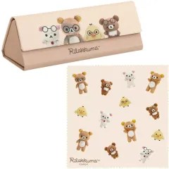【中古】眼鏡ケース・眼鏡クリーナー・眼鏡スタンド 集合 ぬいフォトシリーズ 折りたたみメガネケース 「リラックマ」