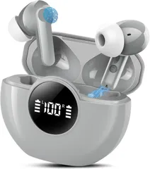 【2025新型 Bluetooth5.4イヤホン】ワイヤレスイヤホン 48時間の再生時間 重低音 LEDディスプレイ表示 小型/軽量 IPX7防水 タッチコントロール ブルートゥース 接続瞬時 自動ペアリング Hi-Fi ブルートゥース イヤホン