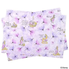 COLORFUL CANDY STYLE 新品  ディズニー ランチョンマット 25cm×35cm 2枚セット Rapunzel FASHIONABLE PRINCESS ラプンツェル 子供用 ナフキン 小学校 幼稚園 給食 ランチクロス テーブル クロス