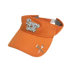 BEAMS GOLF ビームスゴルフ  サンバイザー 総柄 オレンジ系  [240101362344] ゴルフウェア ストスト