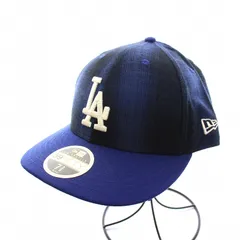 ニューエラ NEW ERA LP 59FIFTY MLB Ombre Check ロサンゼルス ドジャース キャップ チェック 帽子 7 3/8 58.7cm 青 黒 /YM