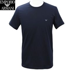 新品 エンポリオ アルマーニ Tシャツ メンズ 半袖 1枚単品 ネイビー カットソー アンダーウェア 111267 4F722 70835